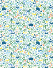 'menagerie' Wallpaper By Tea Collection - Spring Green