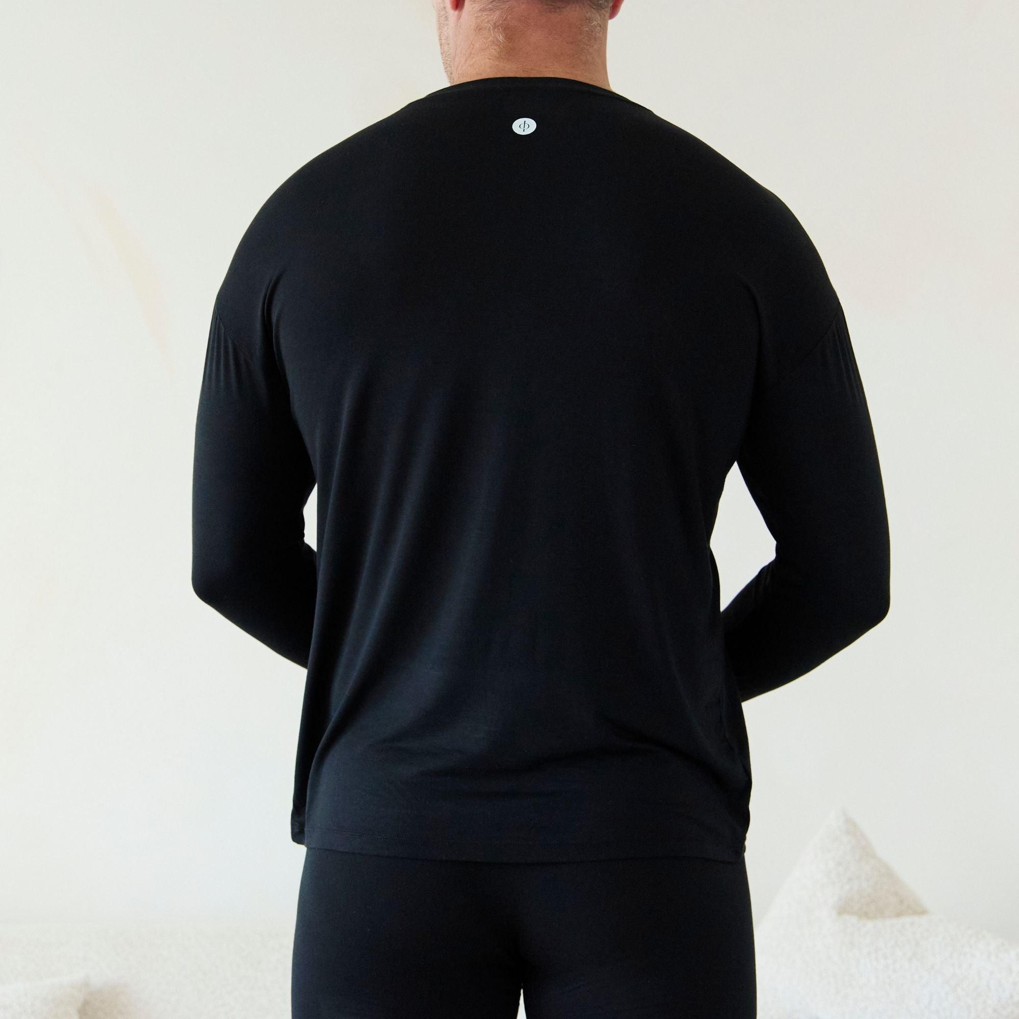 Mens Ultra Soft Tencel™ Micro Modal Long Sleeve Thumb-tee
