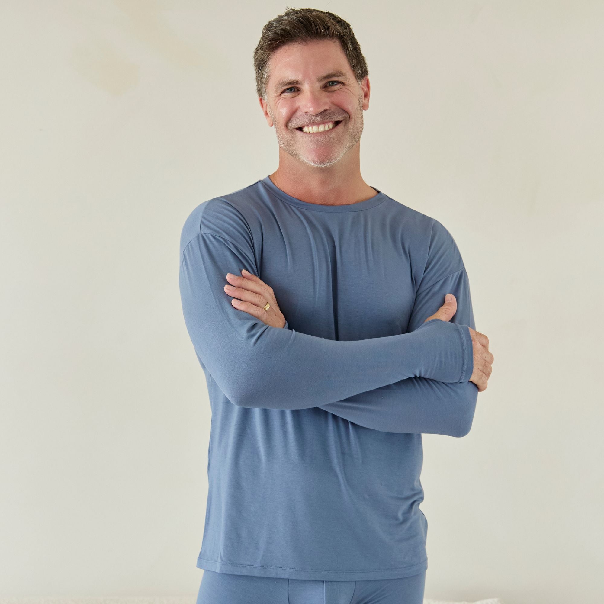 Mens Ultra Soft Tencel™ Micro Modal Long Sleeve Thumb-tee