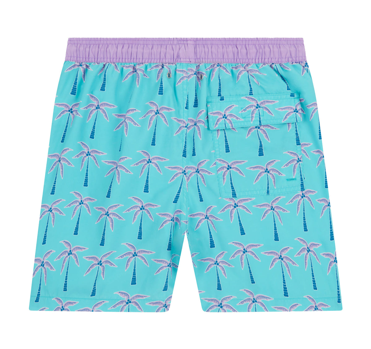 Aqua & Violet Palm
