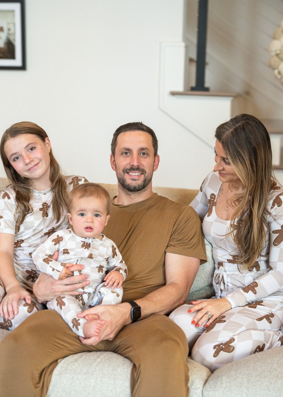 Bamboo Men's Christmas Pajamas | Matching Family Holiday Set - Gingerbread