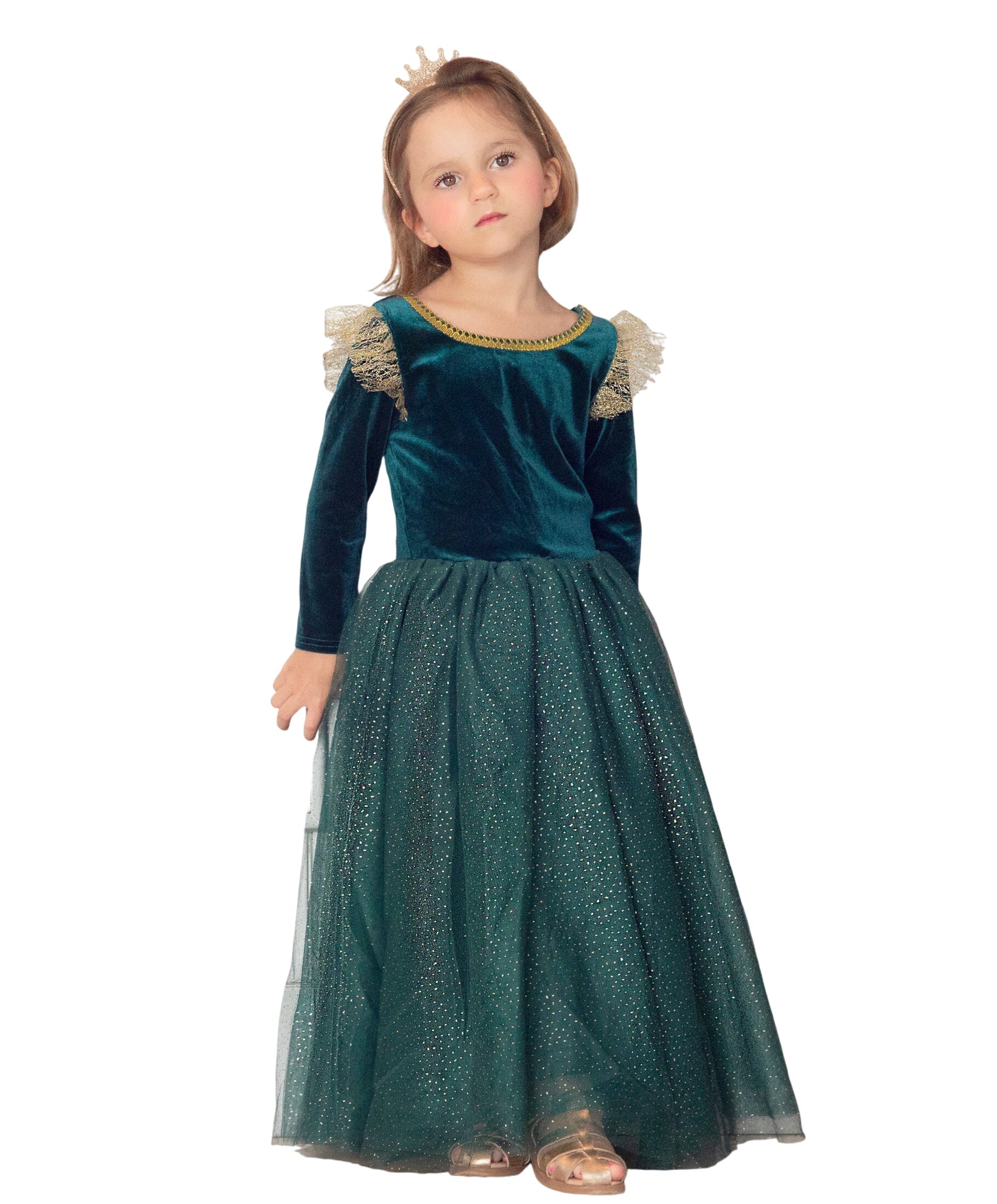 The Brave Princess Teal Costume Dress