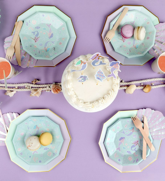 Mermaid Small Plates (10 Per Pack)