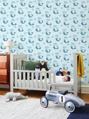 'mermaid' Wallpaper By Tea Collection - Blues