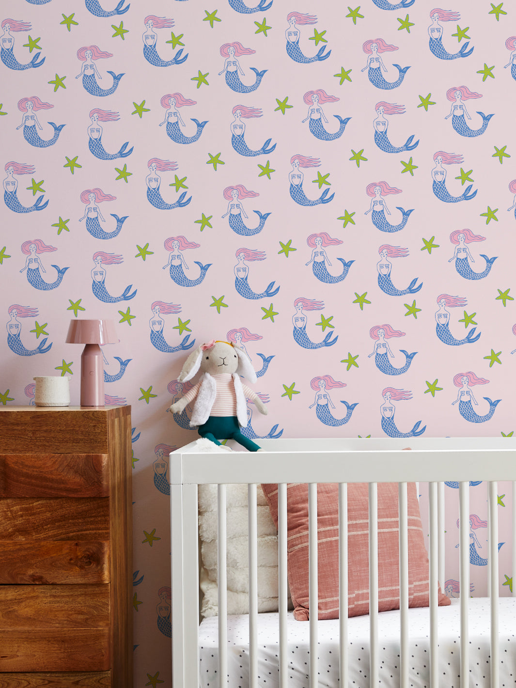 'mermaid' Wallpaper By Tea Collection - Piggy Bank