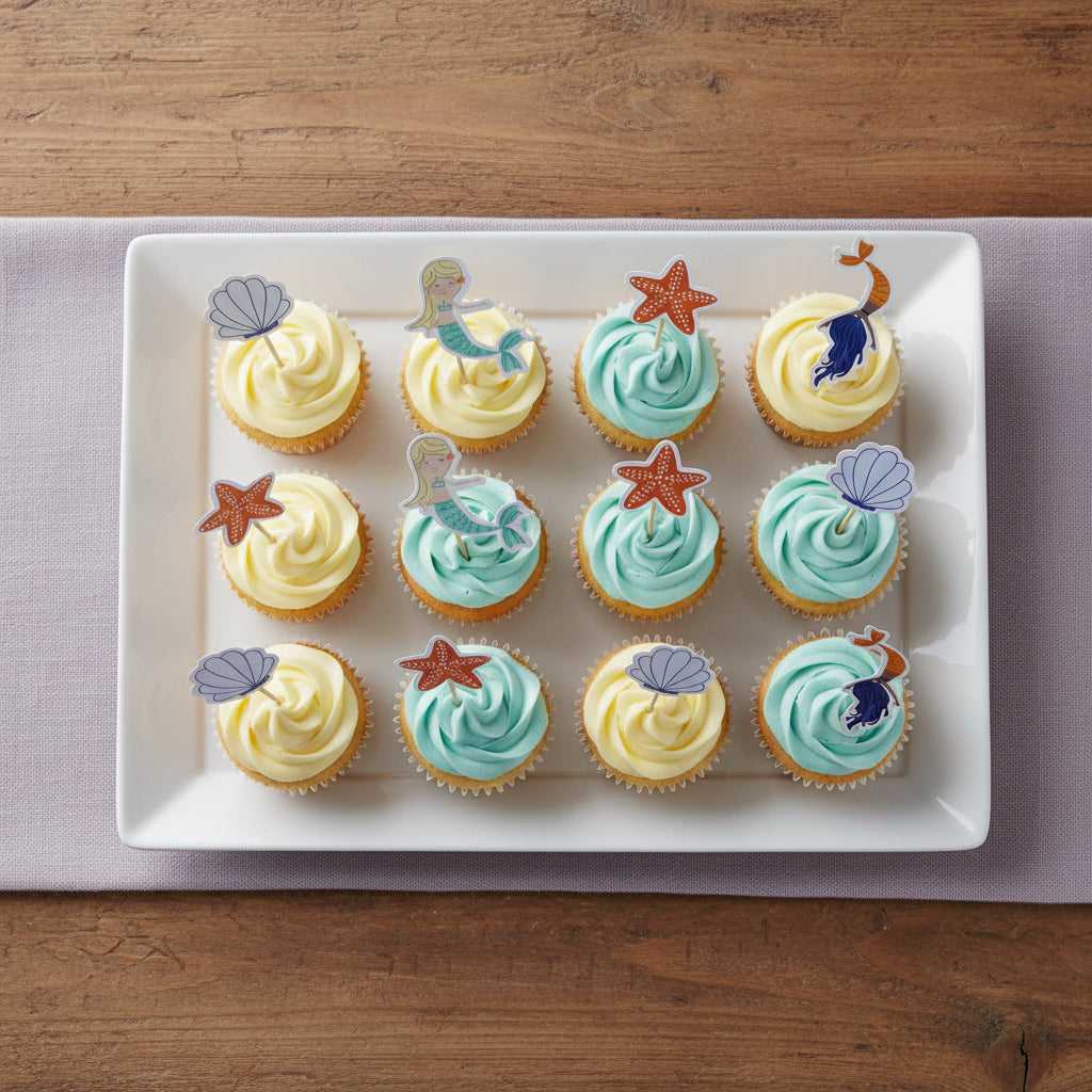 Merry Mermaids Toppers (set Of 12)