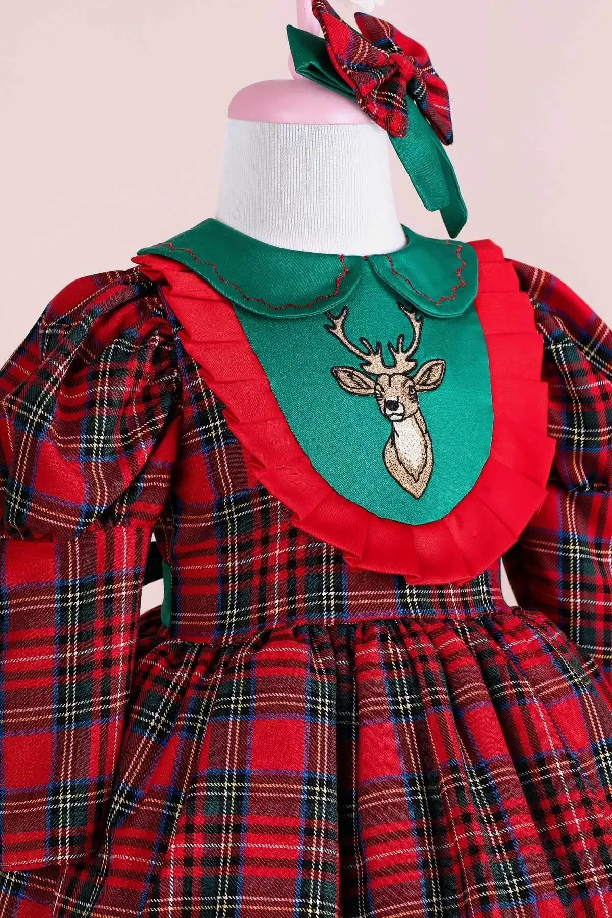 Merry Scottish Pattern Dress Set