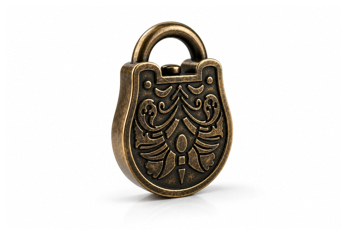Trick Lock Puzzle - Metal Lock Brain Teaser