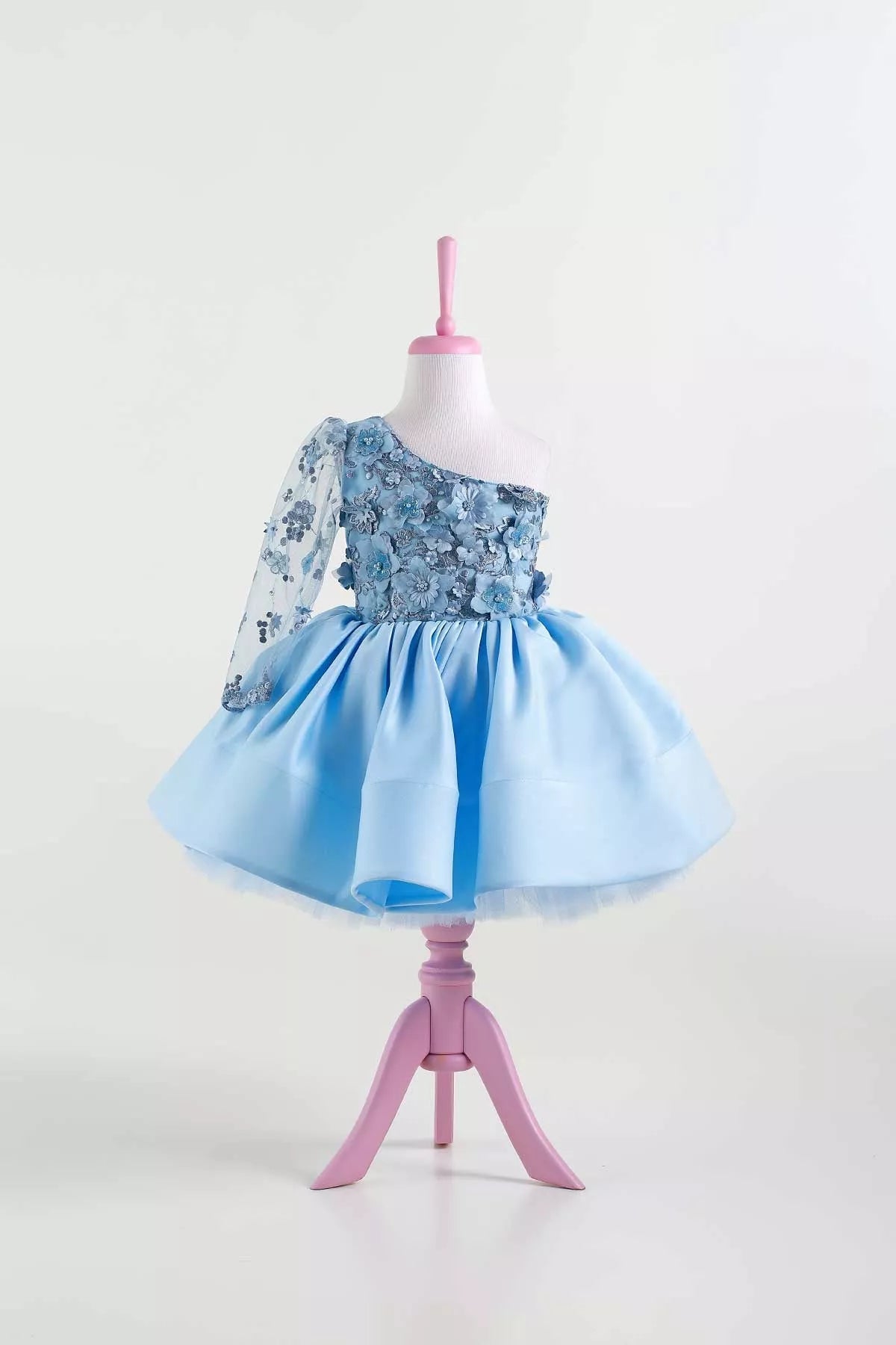 Mia Blue Floral Party Dress