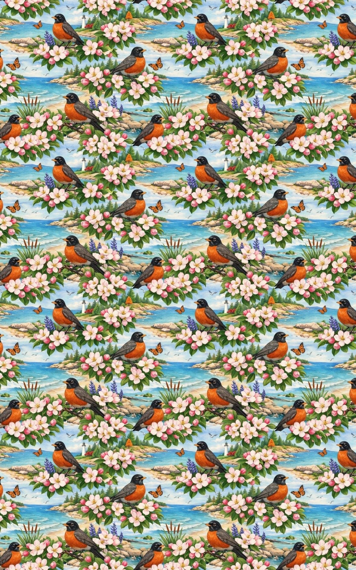 Michigan Flora & Fauna Wrapping Paper