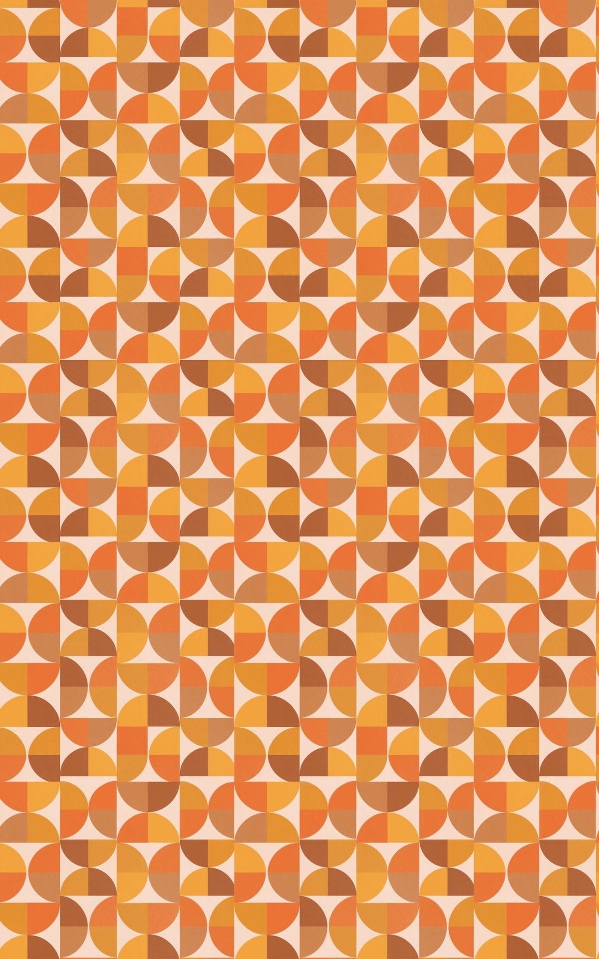 Mid Century Geo Blocks Wrapping Paper