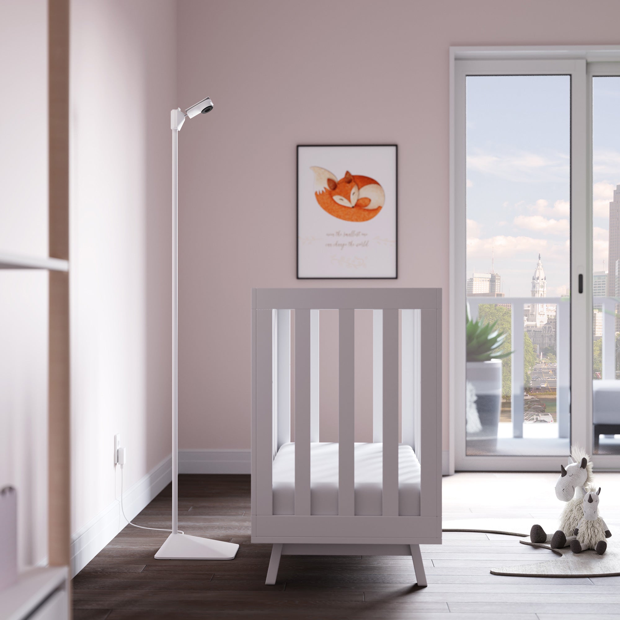 Miku Pro Smart Baby Monitor With Wall Mount And Floor Stand