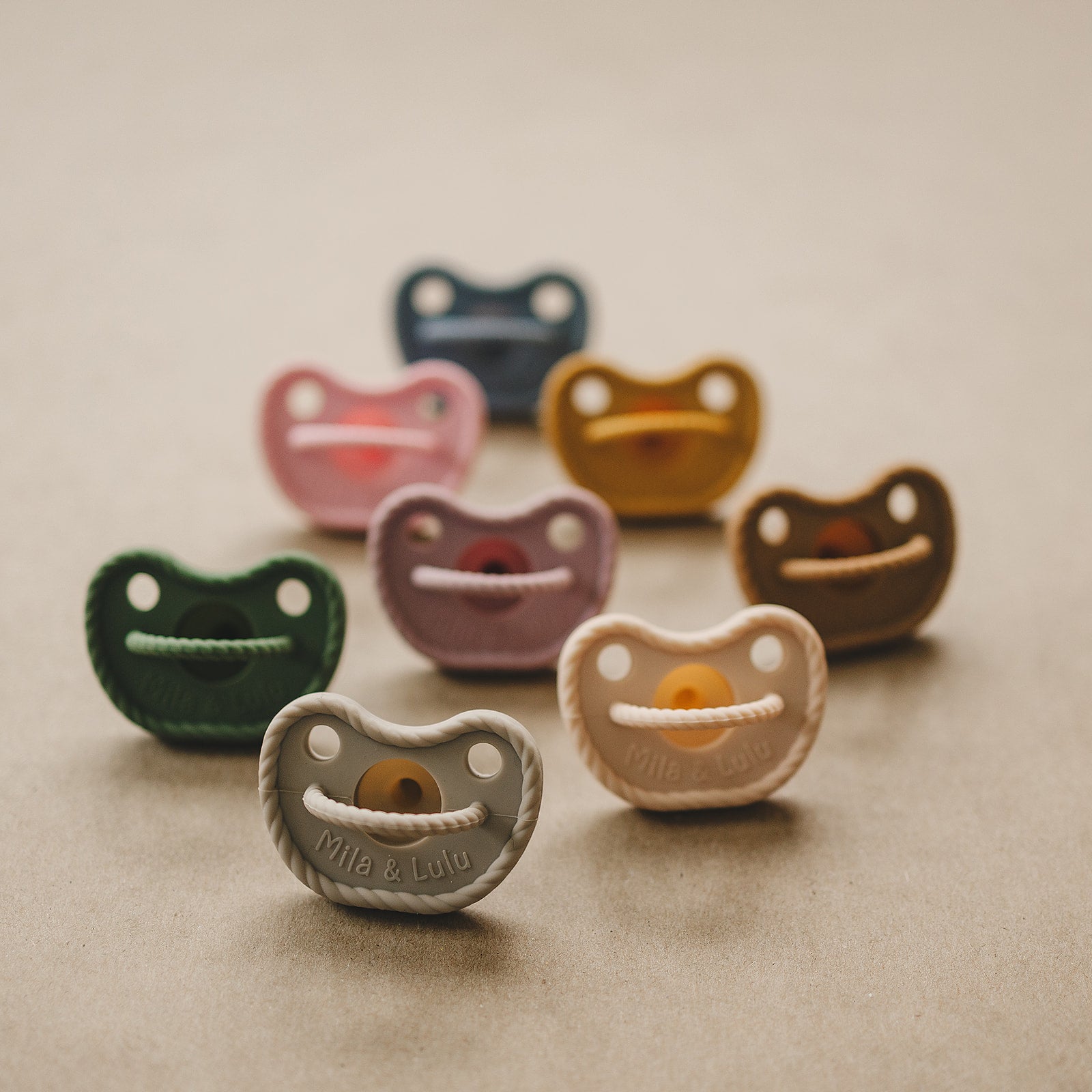 Round Shape Silicone Pacifiers (set Of 2)