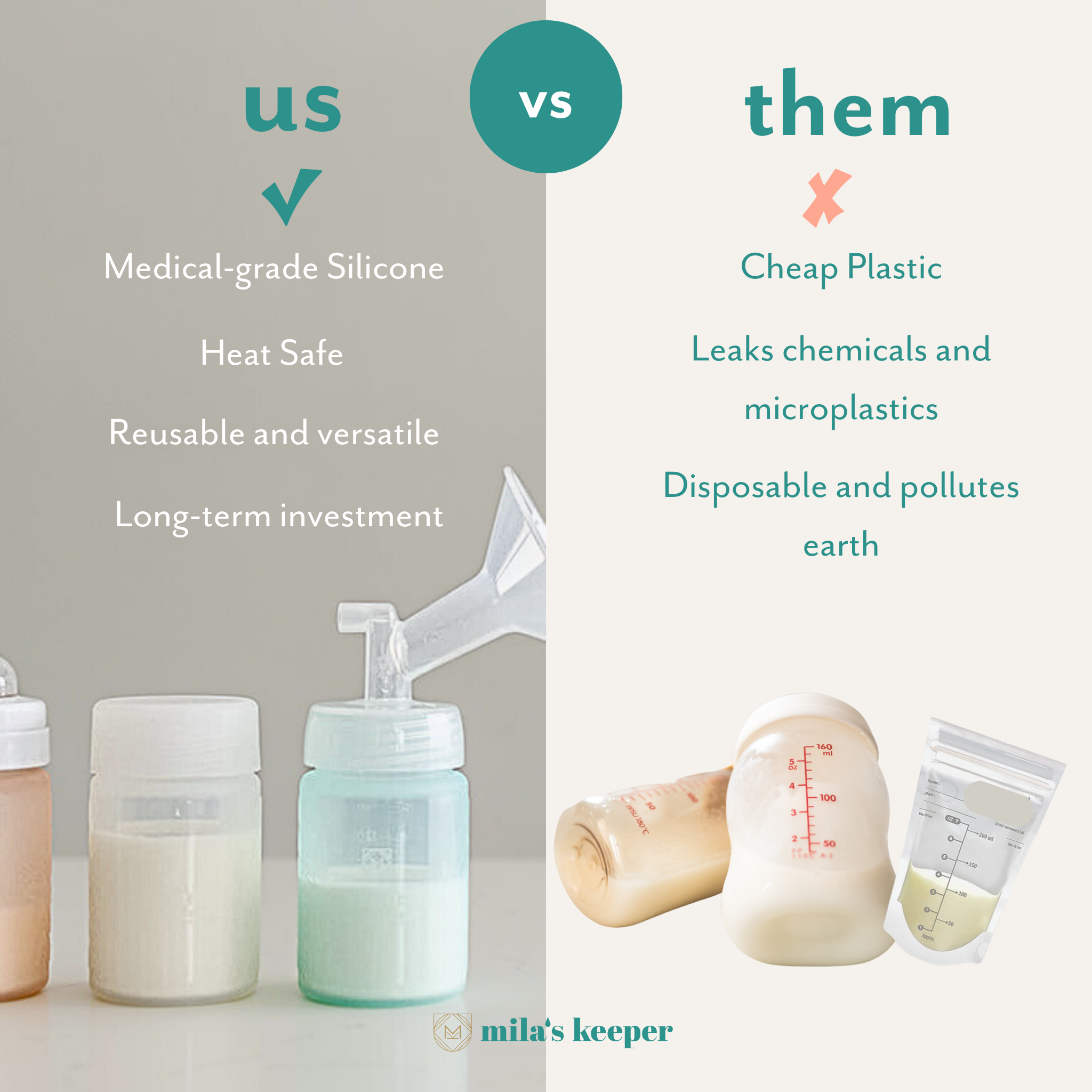 Silicone Breast Milk Storage (set Of 3)