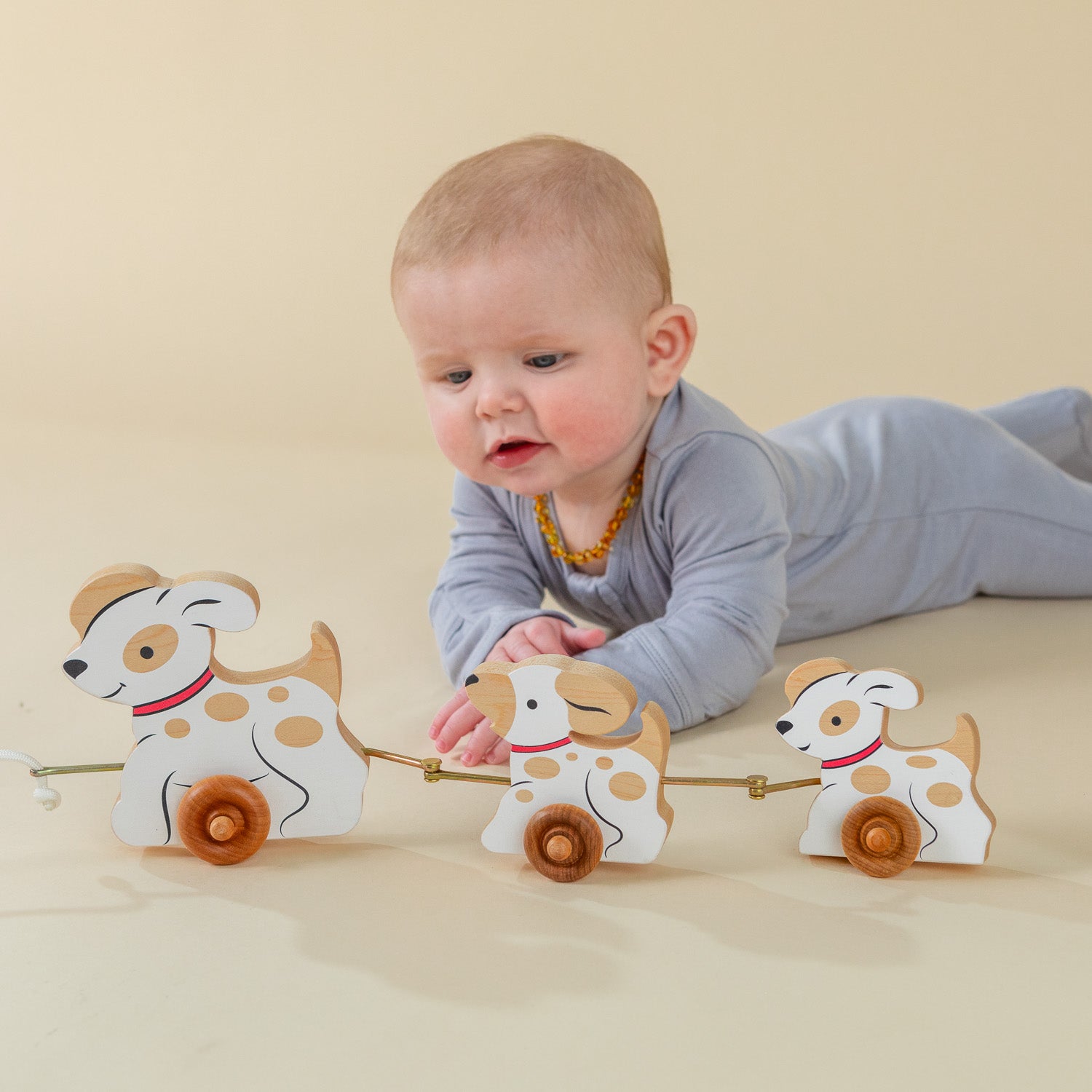Pull Toy - The 3 Dogs | Maple Wood | Made In The Usa 🇺🇸