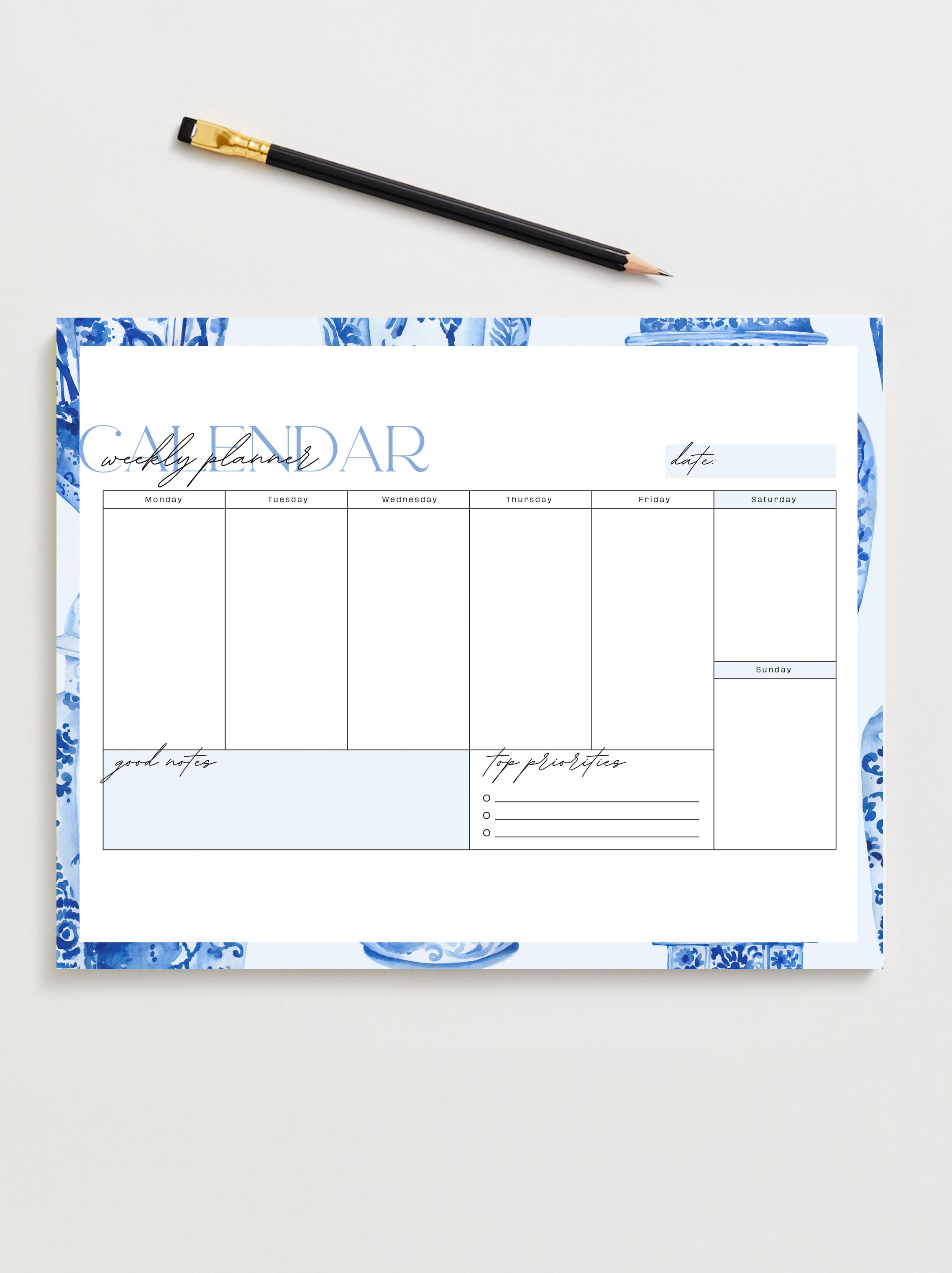 Ginger Jar Weekly Planner | Planner By Josil Paperie