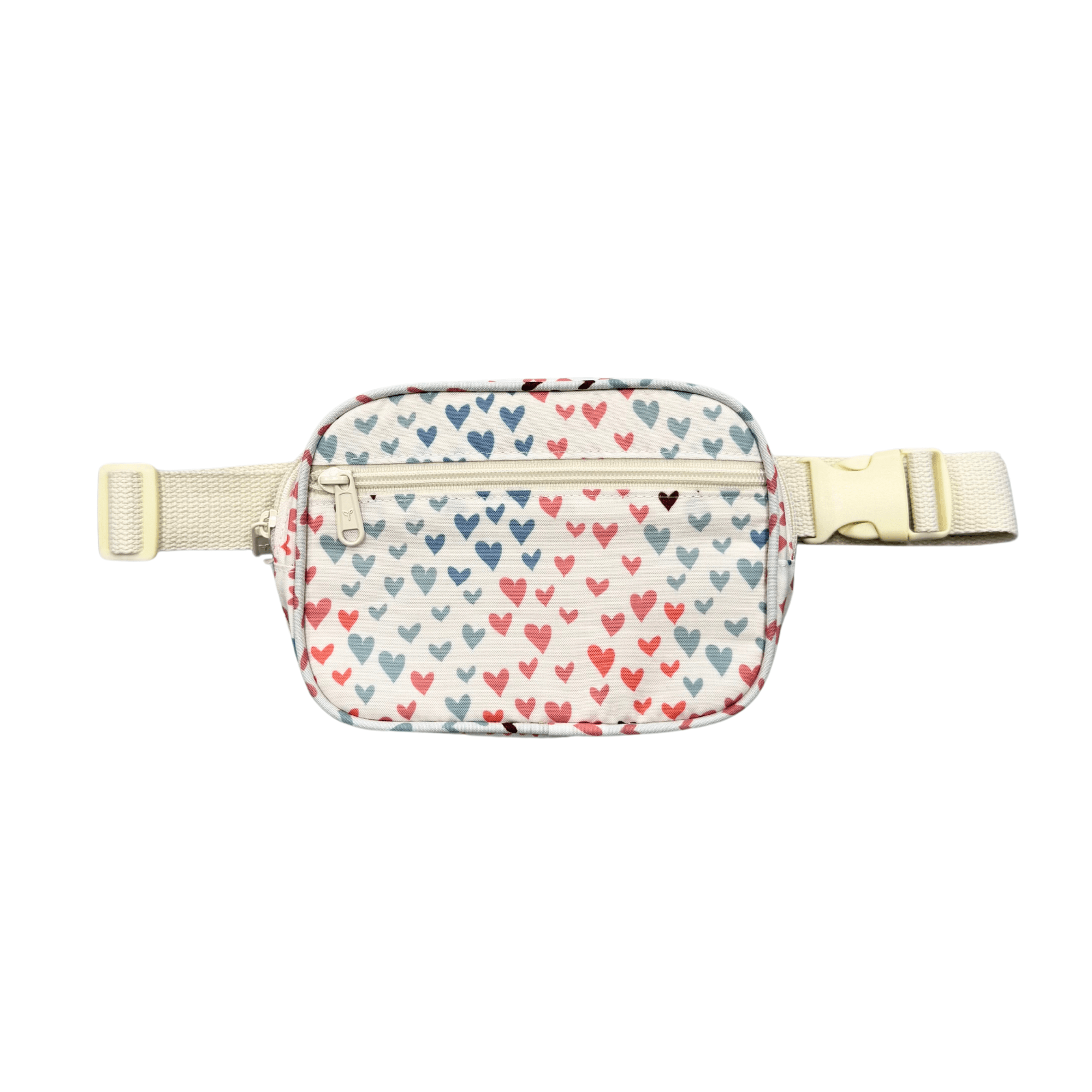 Girls Mini Belt Bag In Rainbow Hearts
