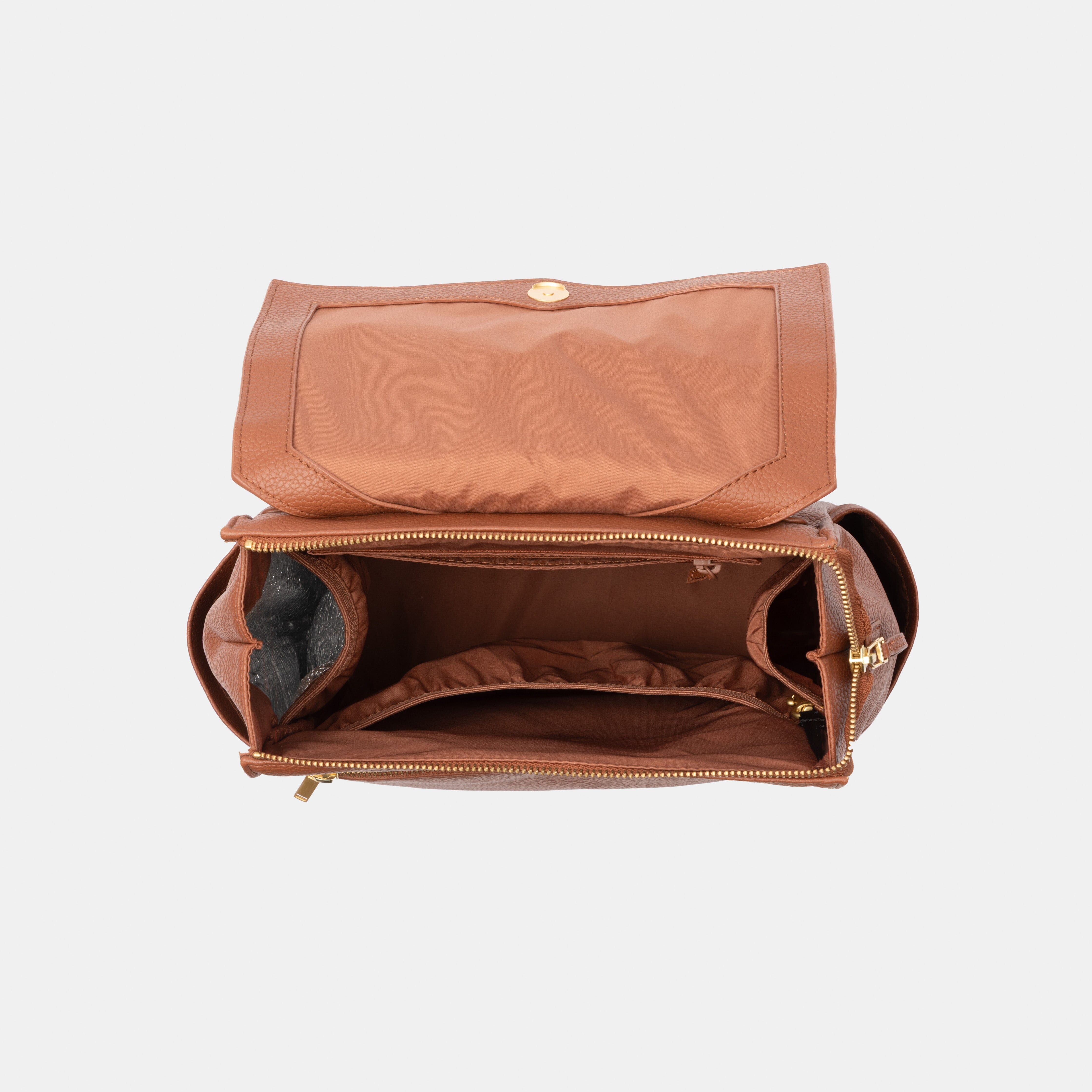 Cognac Mini Classic Bag Ii