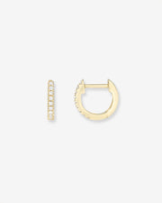 Mini Diamond Huggie Earrings
