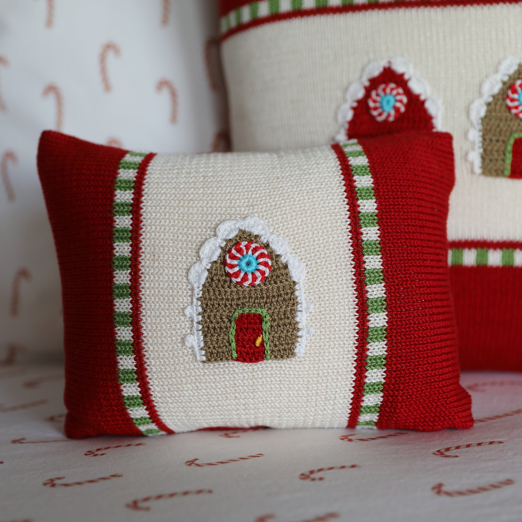 Gingerbread House Mini Pillow