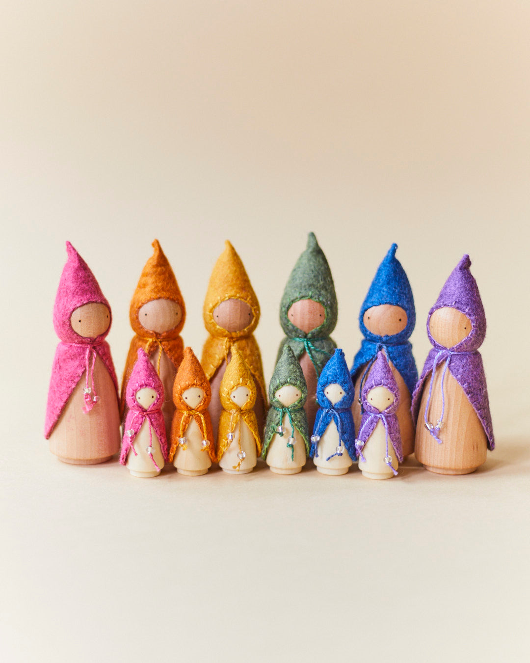 Mini Green Wooden Gnome