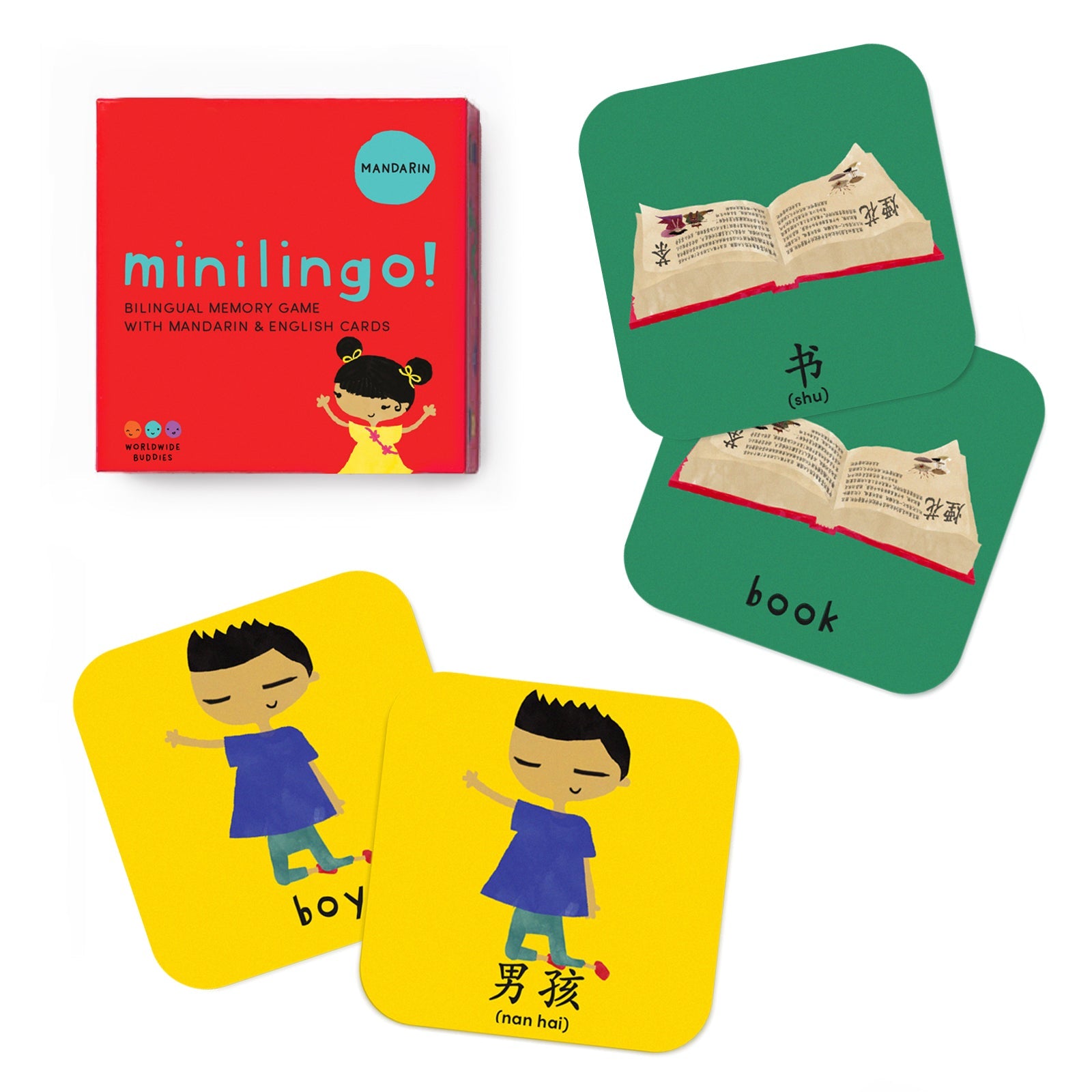 Minilingo, English/mandarin Flashcards