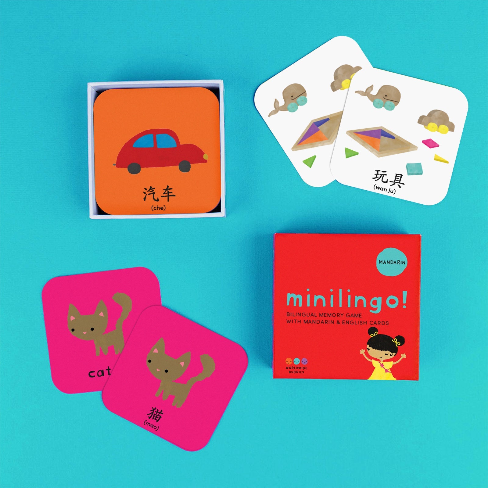 Minilingo, English/mandarin Flashcards