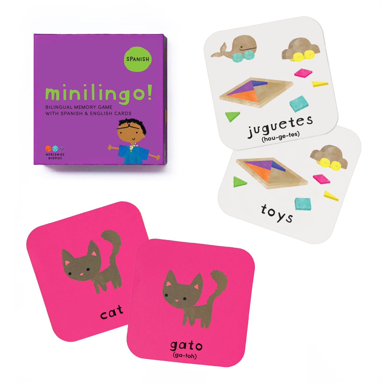Minilingo, English/spanish Bilingual Flashcards