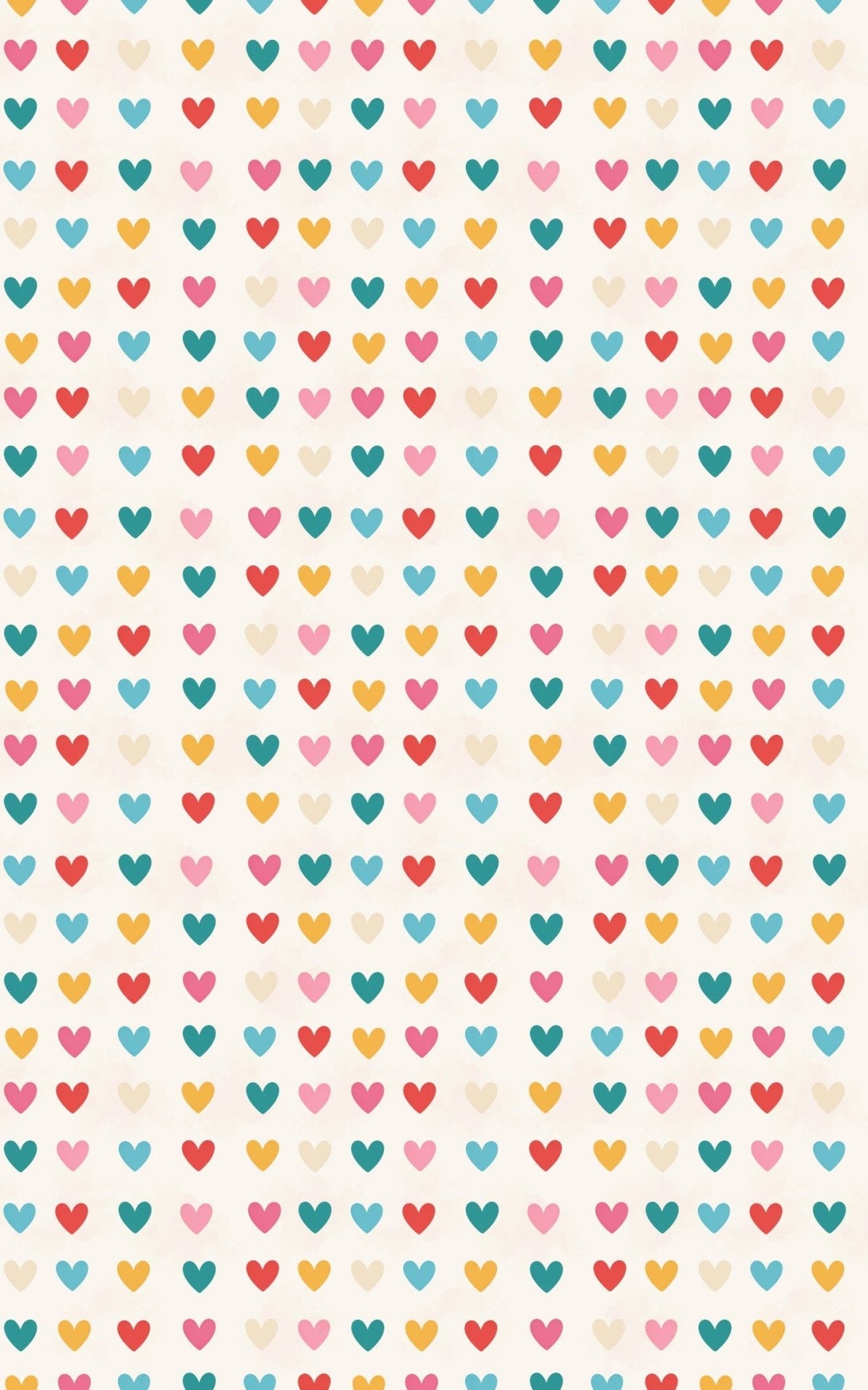 Minimal Heart Grid Wrapping Paper