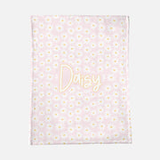 Daisies Personalized Minky Blanket