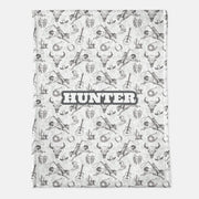 Hunter Personalized Minky Blanket