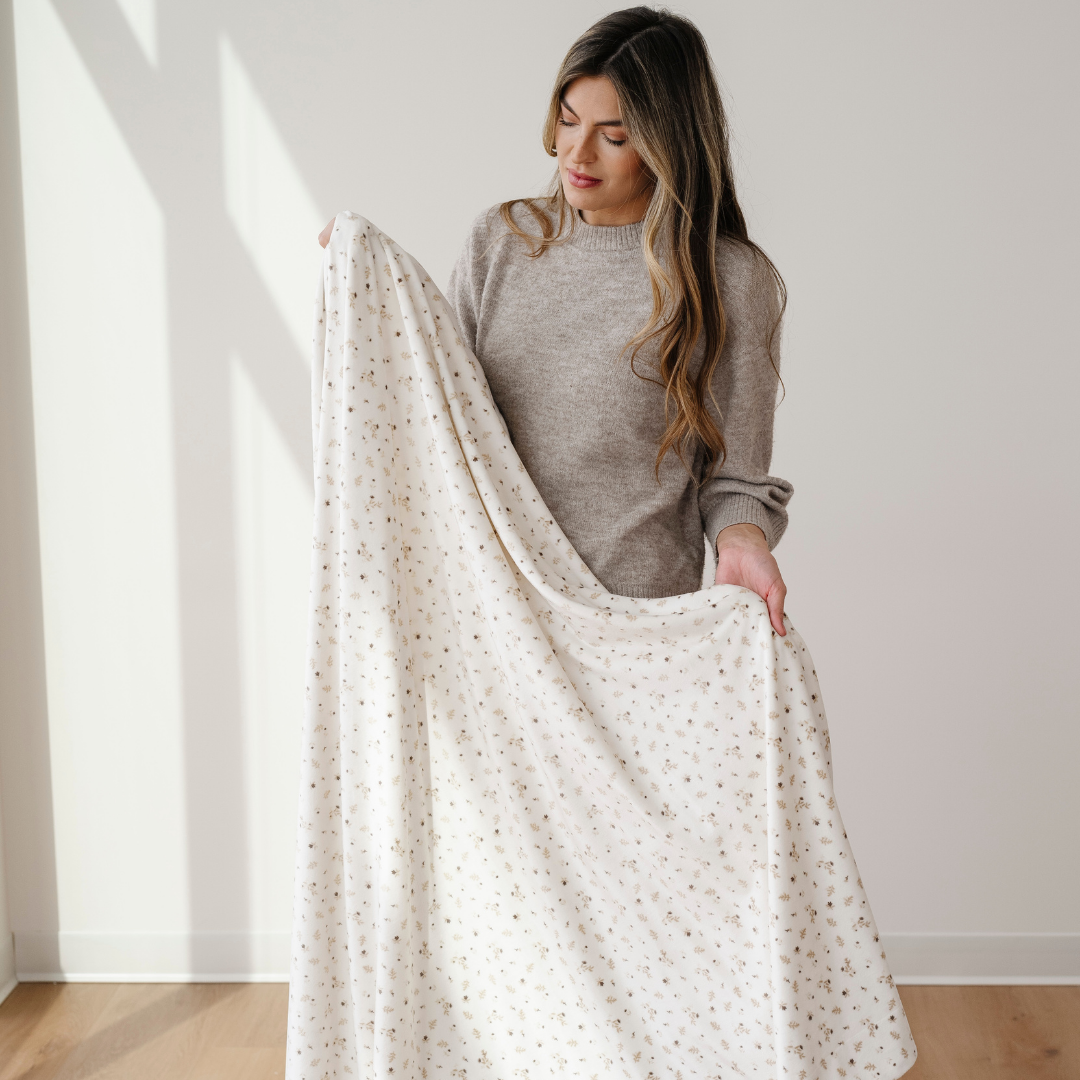 Minky Stretch Throw Blankets