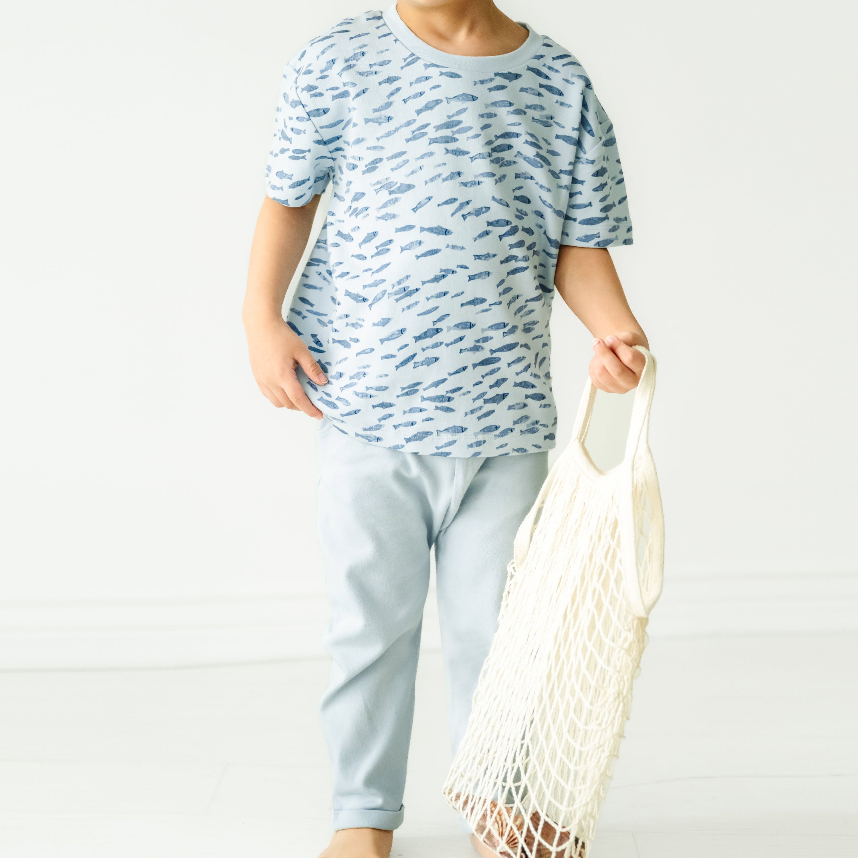 Organic Tee & Pants Set - Minnow