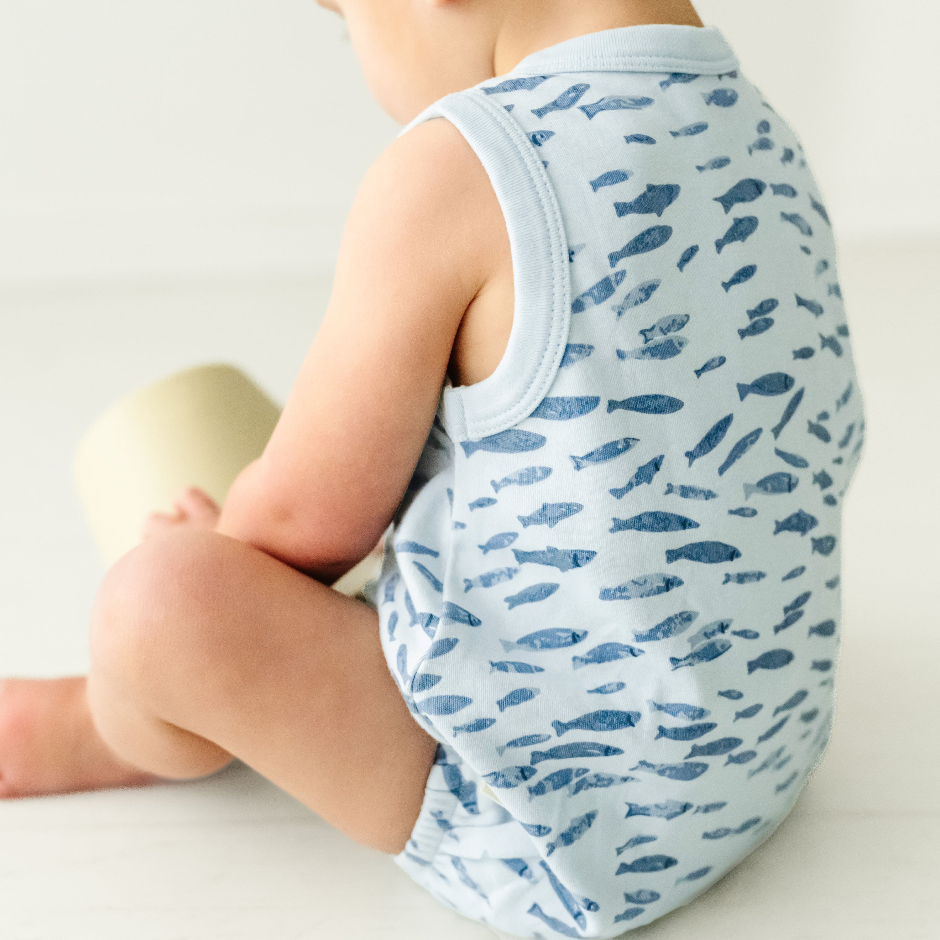 Organic Bubble Onesie - Minnow