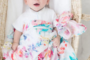Swaddle Blanket - Bamboo And Cotton - Flora