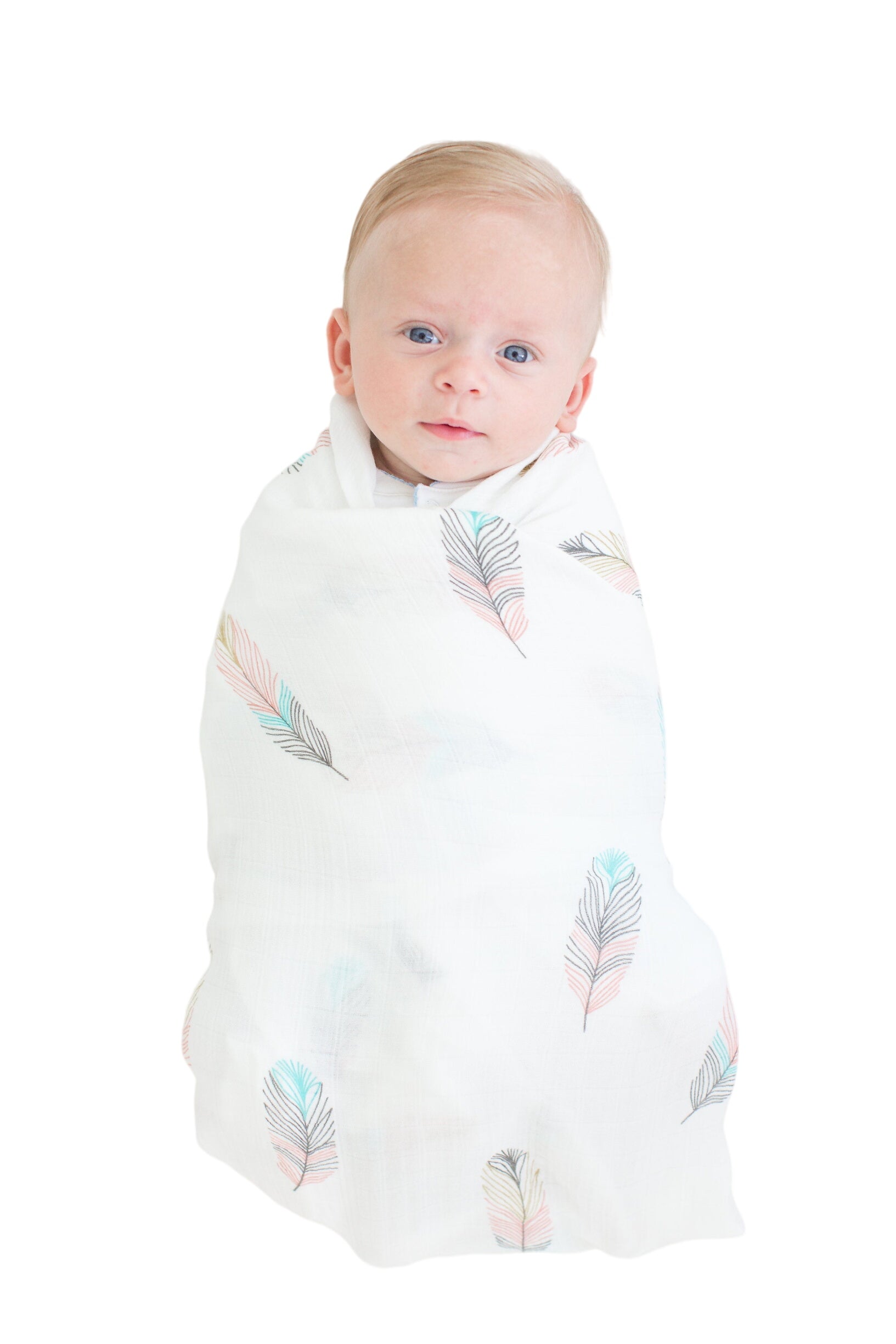 Swaddle Blanket - Bamboo And Cotton - Feather