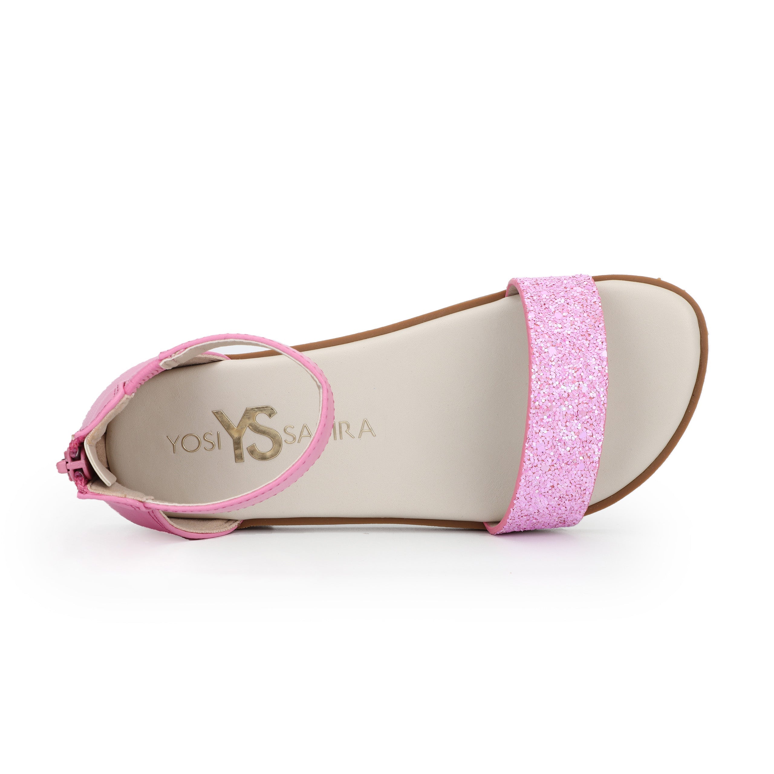 Miss Cambelle Glitter Sandal In Pink - Kids