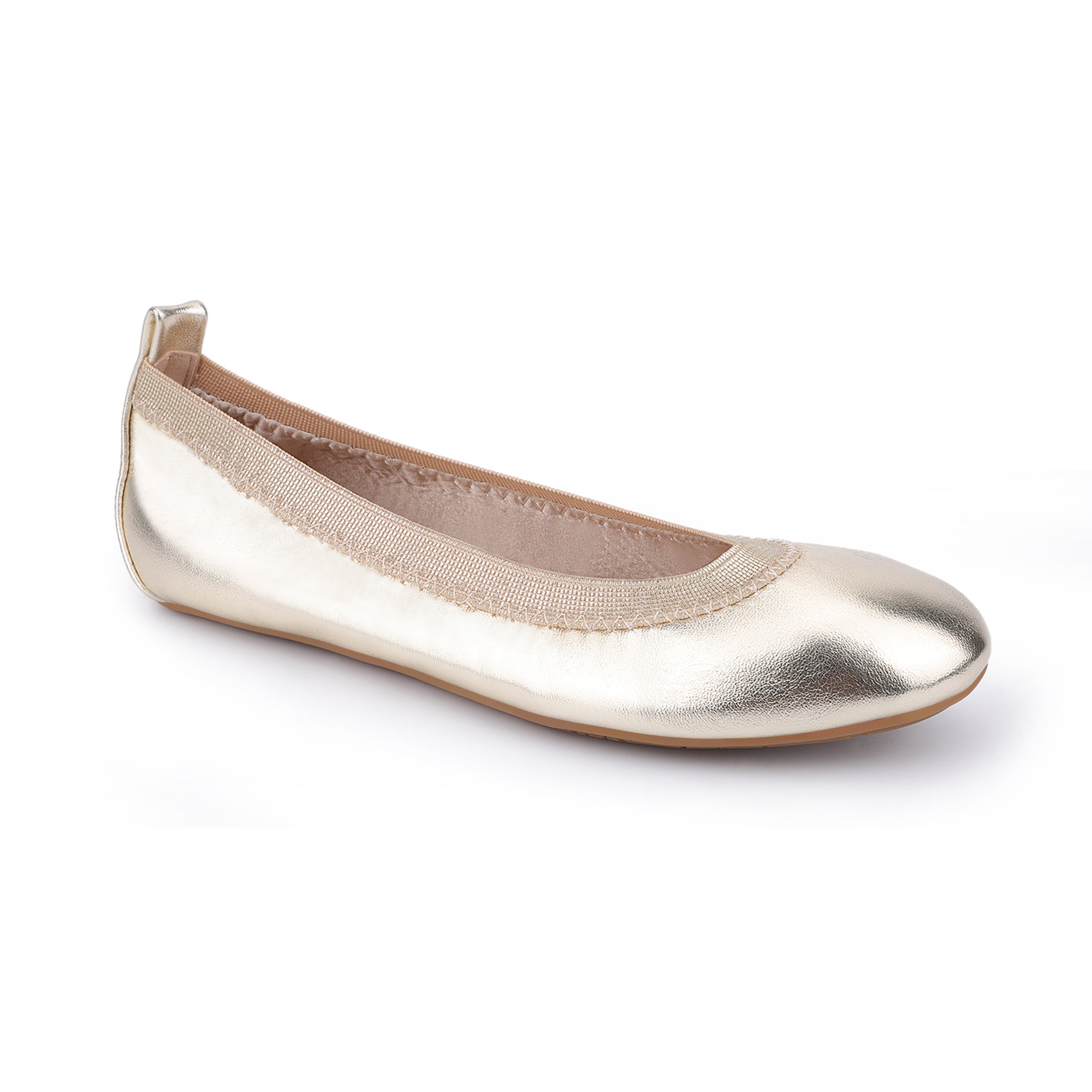 Miss Samara Ballet Flat In Gold Metallic - Kids