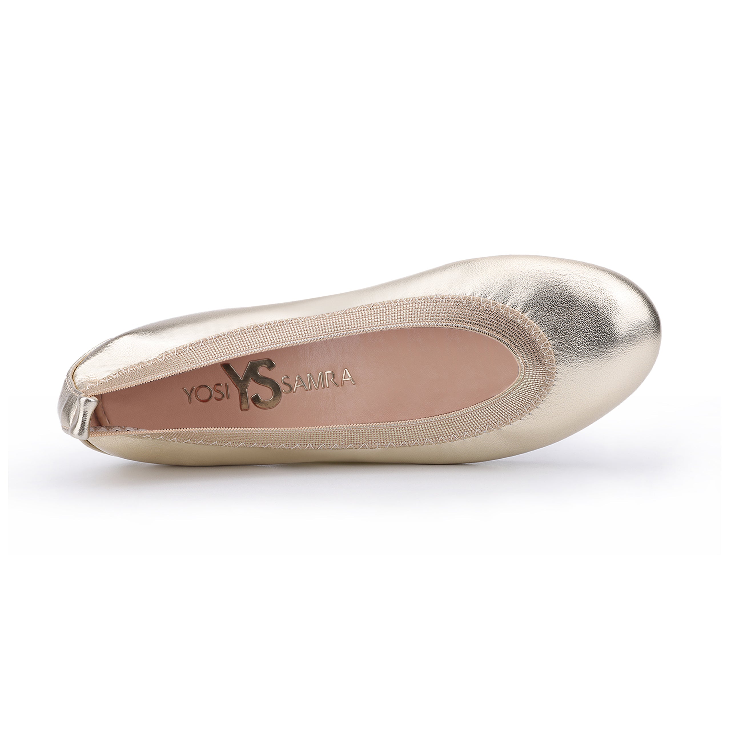 Miss Samara Ballet Flat In Gold Metallic - Kids