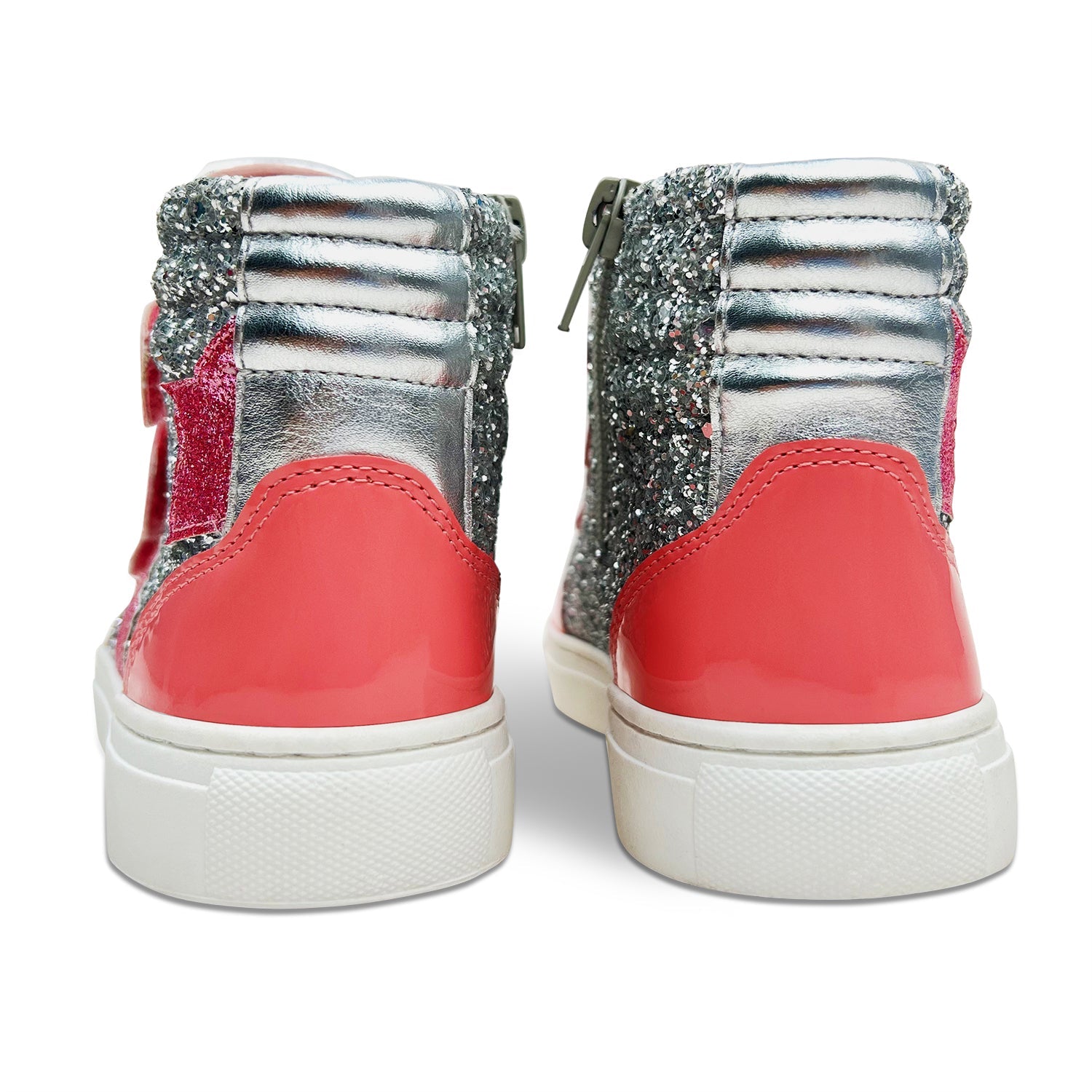 Miss Hannah Sneaker In Pink / Silver - Kids