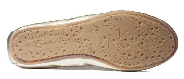 Miss Samara Ballet Flat In Gold Metallic - Kids