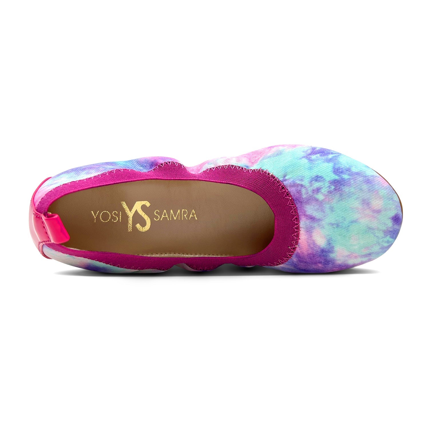 Miss Samara Ballet Flat In Pink Tie Dye - Kids