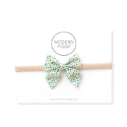Winter Berry | Mini Piggy Bow