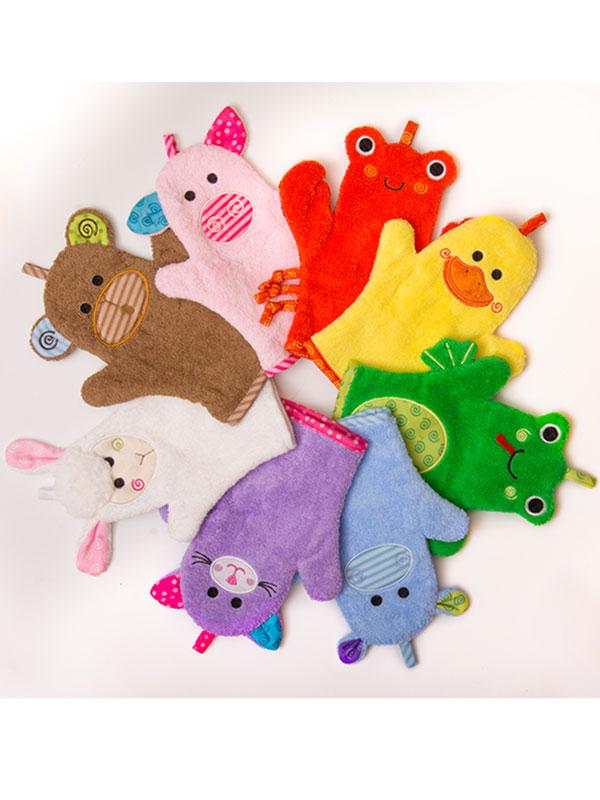 Baby Plush Terry Bath Mitt - Puddles The Duck