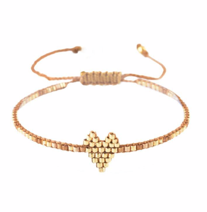 Miyuki Heart Bracelet