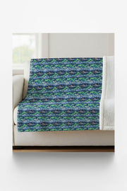 Alaska Northern Lights Sherpa Blanket