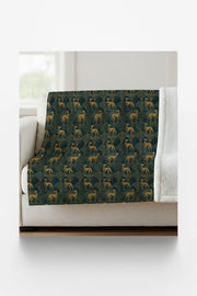 Greyhound Gatsby Sherpa Blanket