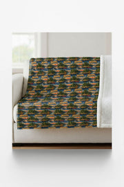 Minnesota Northwoods Serenity Sherpa Blanket