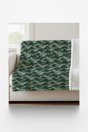 Oregon Forest & Fog Sherpa Blanket