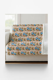 Delaware Flora & Fauna Sherpa Blanket